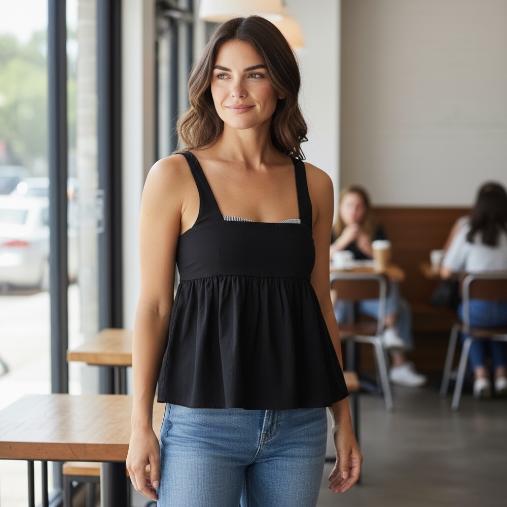 NWT Maeve Anthropologie Black top